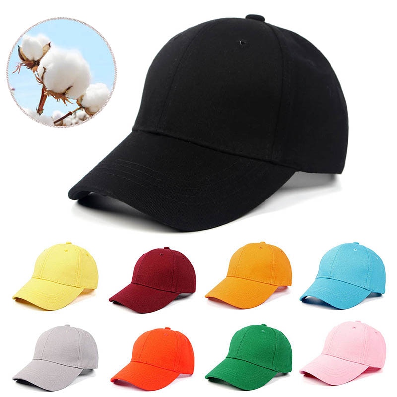 Cotton Kids Baseball Cap for girls Children's Hat Summer Casual Solid Baby Boys Children Snapback Caps Black White Red Pink