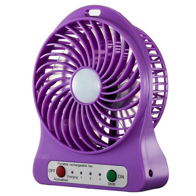 Foldable Hand Fans Battery Operated Rechargeable Handheld Mini Fan Electric Personal Fans Hand Bar Desktop Fan: K-6-purple