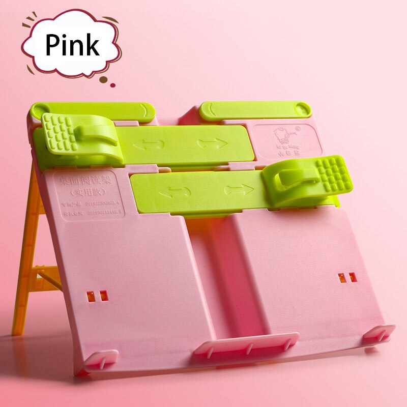 Adjustable Reading Book Stand Portable Non-Slip Metal Folding Textbooks Tablet Display Holder Book Stand For Kids and Adults: B