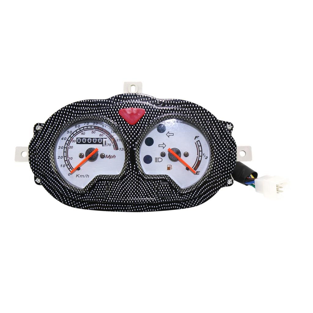 Scooter Speedometer Motorcycle Speedometer Dash Mount Assembly for CPI POPCORN, HUSSAR KEEWAY FOCUS, FACT,Yamati RX8 Gas Gauge