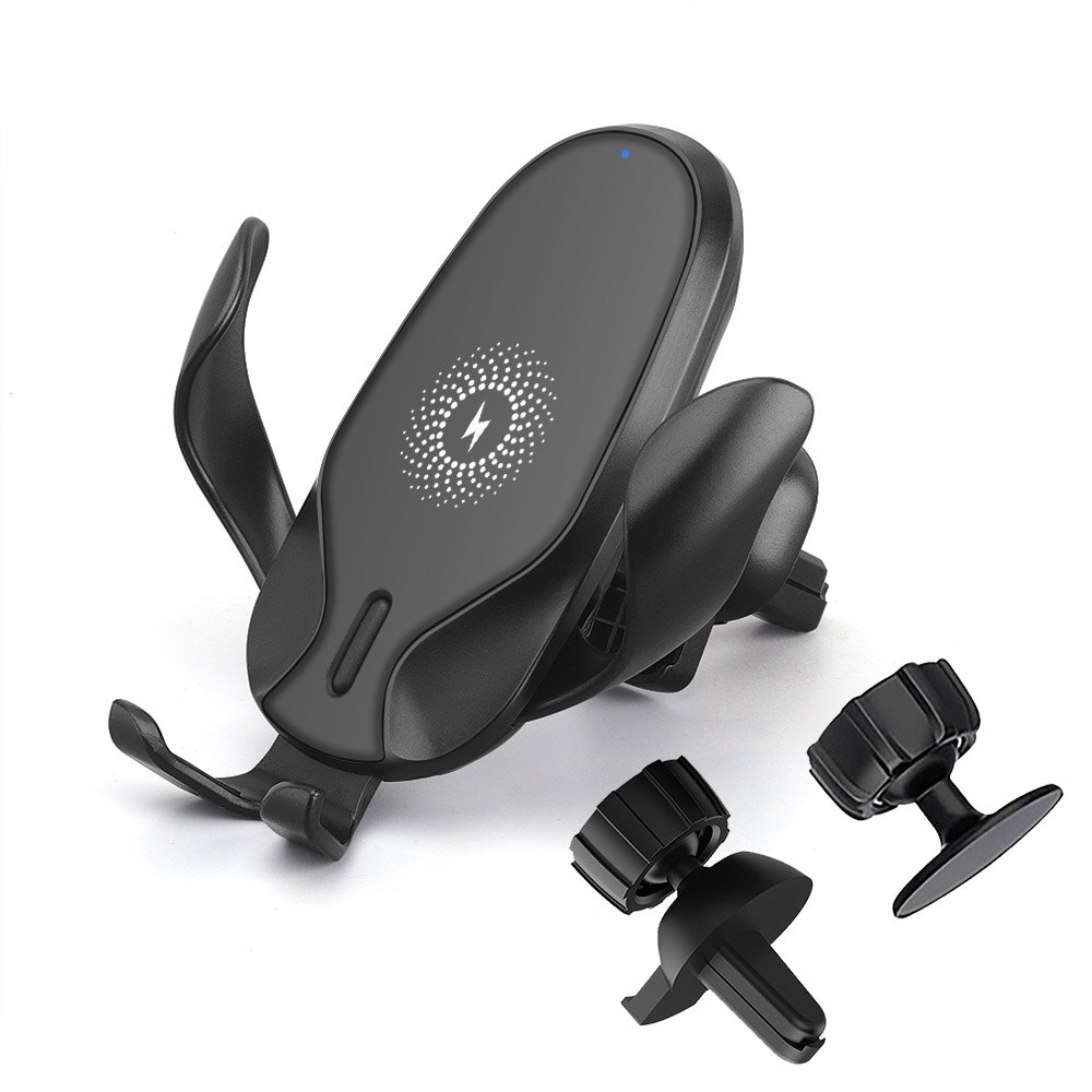 FDGAO Car Wireless Charger Phone Holder Gravity Bracket Mount Holder for iPhone 11 XS XR X 8 Samsung S10 S9 S8 15W Fast Charging: Default Title