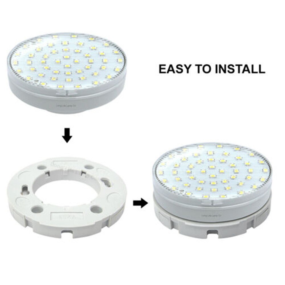 Raccord de Base GX53 pour lampes LED et CFL GX53, 2 pièces, support de lampe pour fournitures de fête