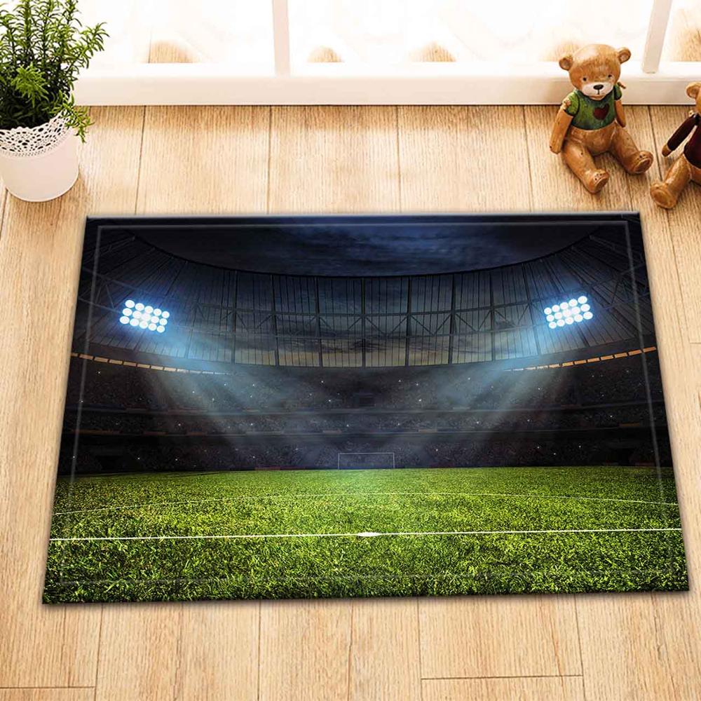 Lb 60*40 zachte witte zwarte voetbal blauwe vloermatten deurmatten slaapkamer tapijt vloerkleden voor woonkamer kinderkamer badkamer: 10722