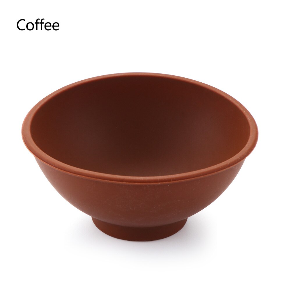 6.7x6.7x3cm Odorless Anti Silicone Bowl Facial Mask Mixing Prep Measuring Salt Sauce Sugar Butter Dressing Bowl: coffee