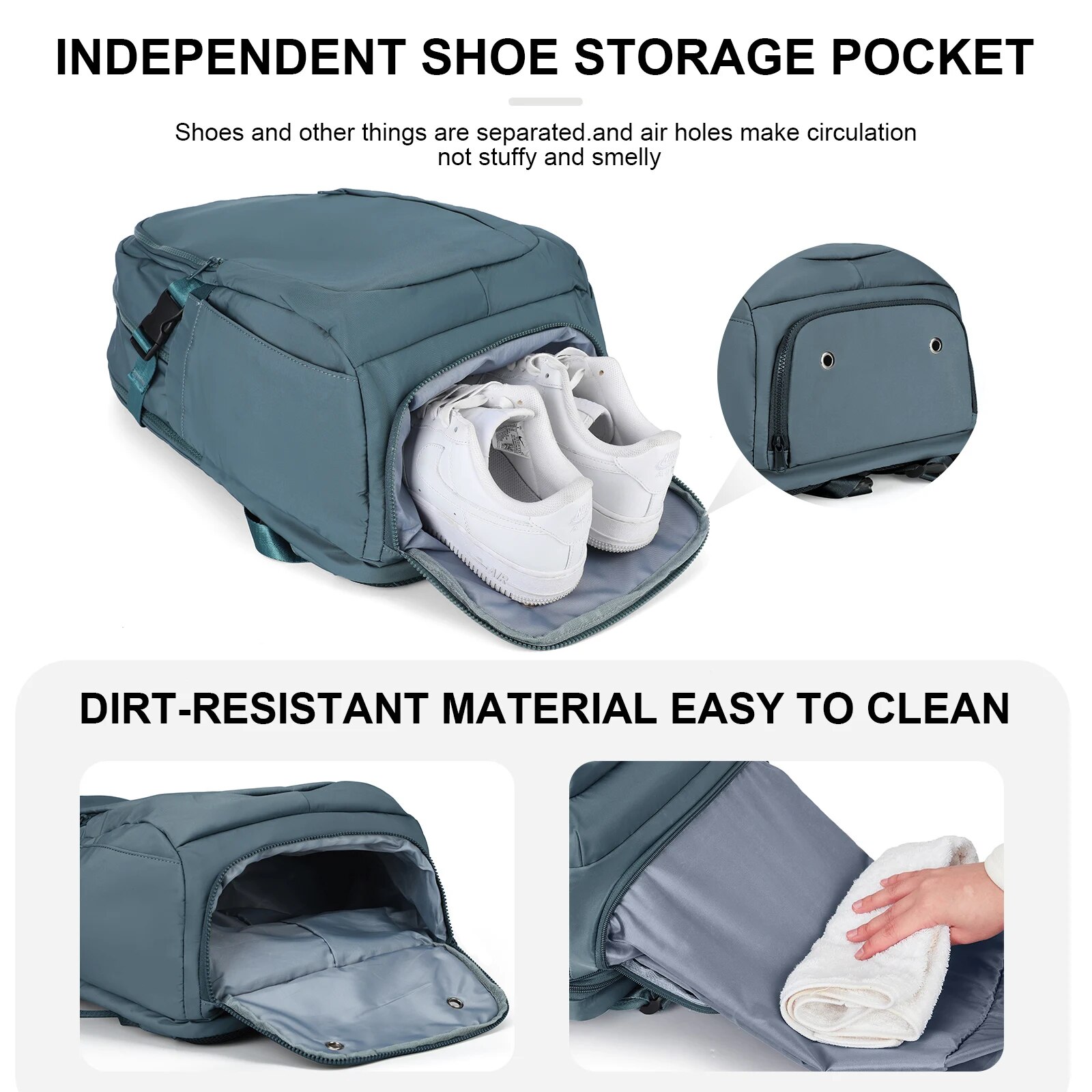 Likros heren rugzak grote capaciteit laptop rugzak met USB-poort college nylon schoolrugzak dames rugzak reisrugzakken