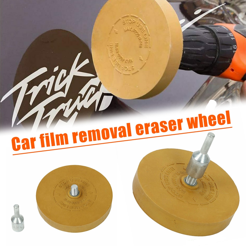 Auto sticker verwijderaar gum wiel voor lijm sticker pinstripe verwijderaar 4 inch