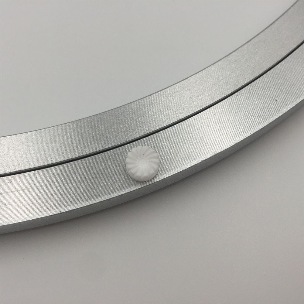 Accueil plaque tournante pratique roulement rond lisse matériel Durable plaques pivotantes rotatives réduire le bruit Table alliage d'aluminium