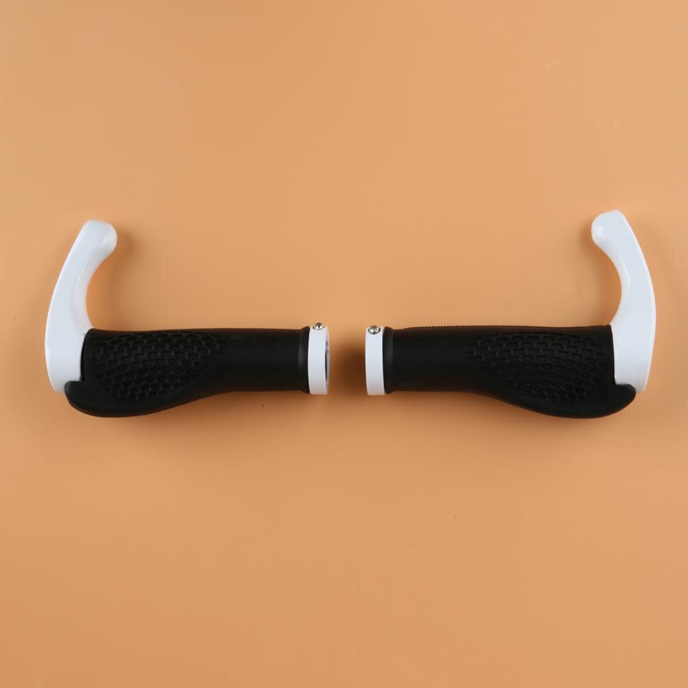 Bicicleta puños de manillar de MTB bicicleta de aluminio antideslizante de goma de bloqueo en los extremos del manillar cubierta de accesorios para bicicleta de montaña