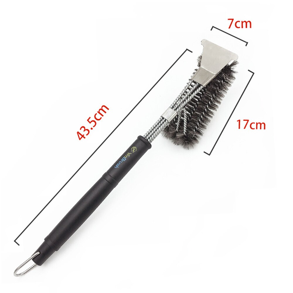Lilly Codroipo Venetië borstel met schraper, messing, 70 cm, 70 cm
