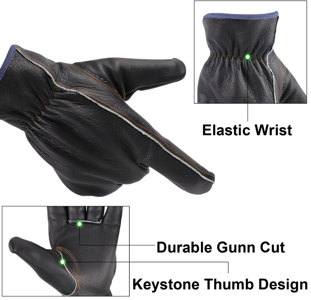 KIM YUAN Winter 068 Warm Work Gloves 3M Thinsulate Lining Perfect for Gardening/Cutting/Construction/Motorcycle, Men &amp; Women