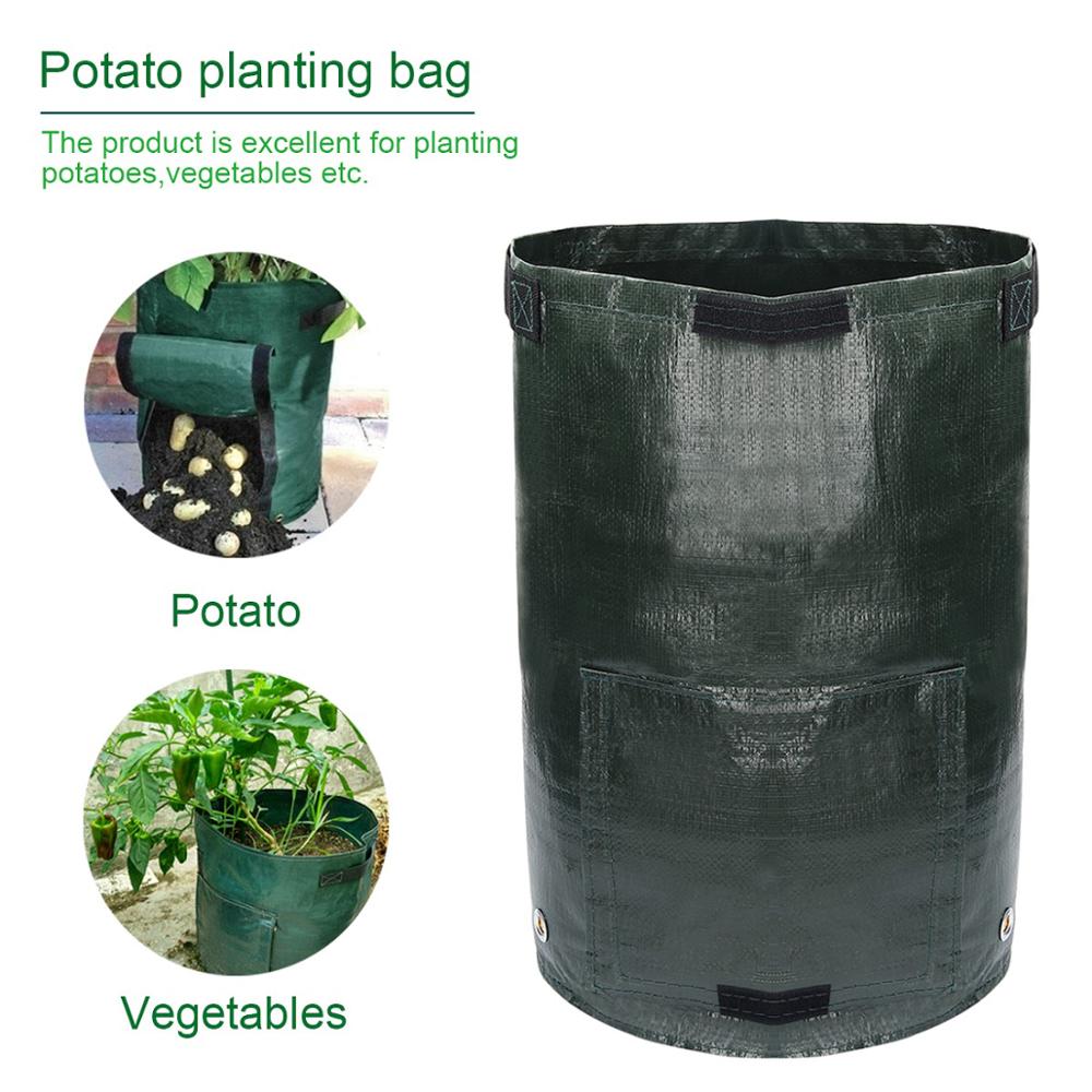 1PC DIY Potato Grow Bag Woven Potato Cultivation Planting Bags Vegetable Garden Pot Planting Grow Bag