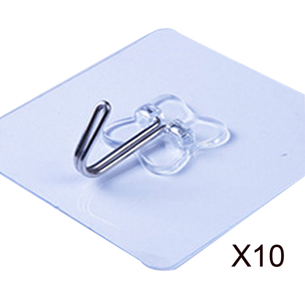 10Pc Sterke Transparante Zuignap Sucker Muurhaken Hanger Voor Keuken Bathroo Auto Tipo De Prego Casa Cozinha Посуда для Кухн