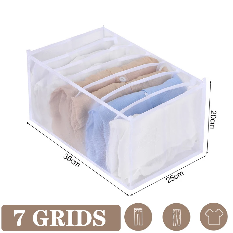 Wardrobe Clothing Divided Storage Underwear T-Shirt Sock Organizer Bra Socks Cabinet Drawer Organizer Jeans Closet Storage Box: Gold