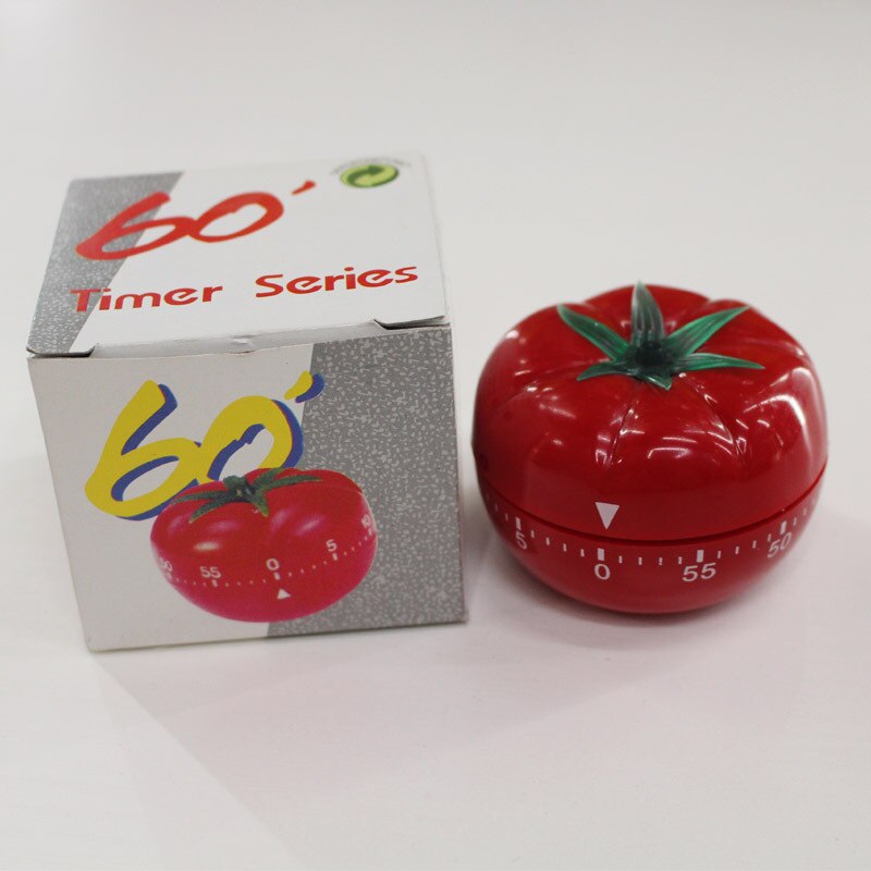 Pomodoro timer kjøkken dingser egg timer student timer alarm søt mini mekanisk urskive 60- minutters kjøkken gadgets