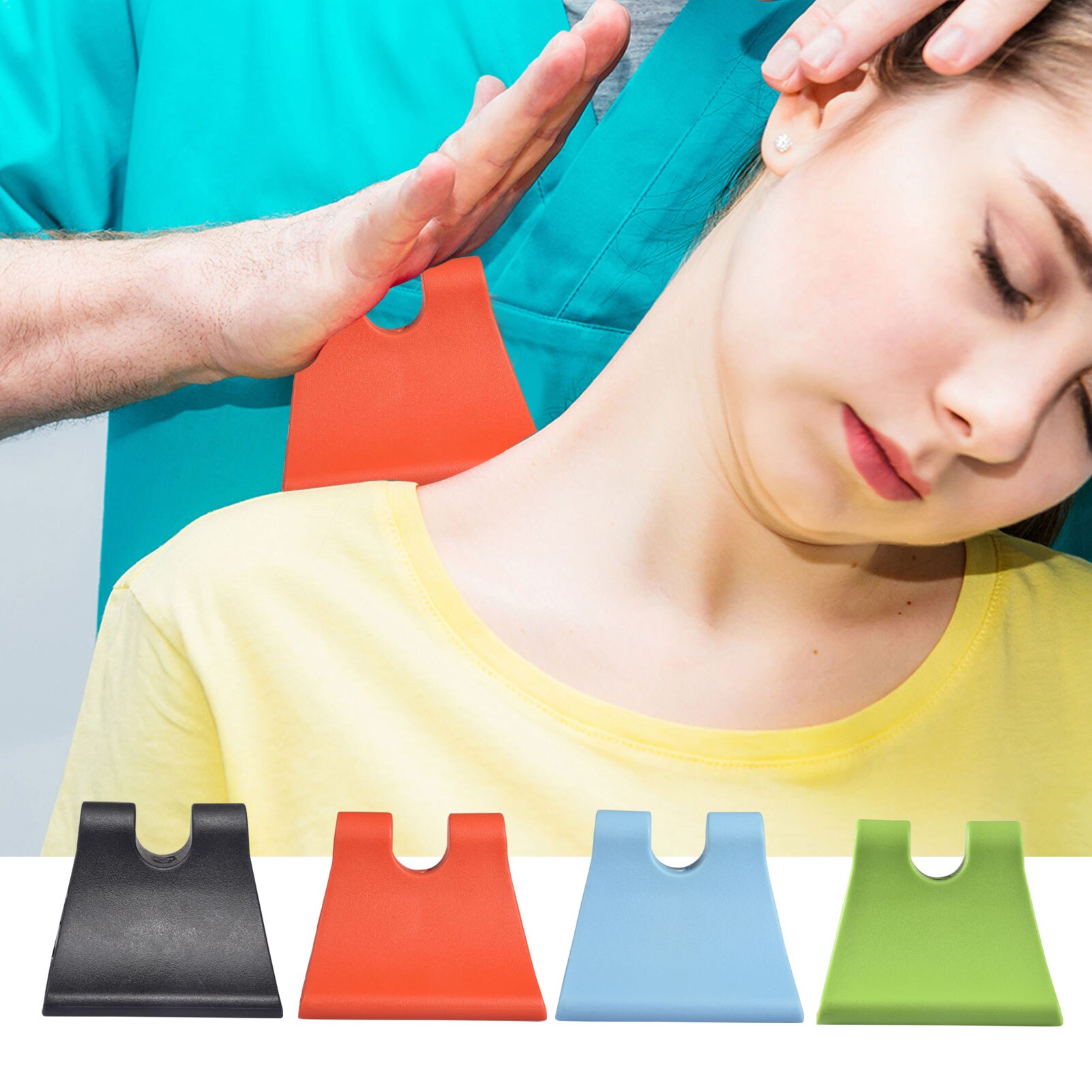 Comfortable Neck Massager Davinci Tool Firm Neck Tension Reliever Occipital Release Tool Indoor Fitness Training Accessories