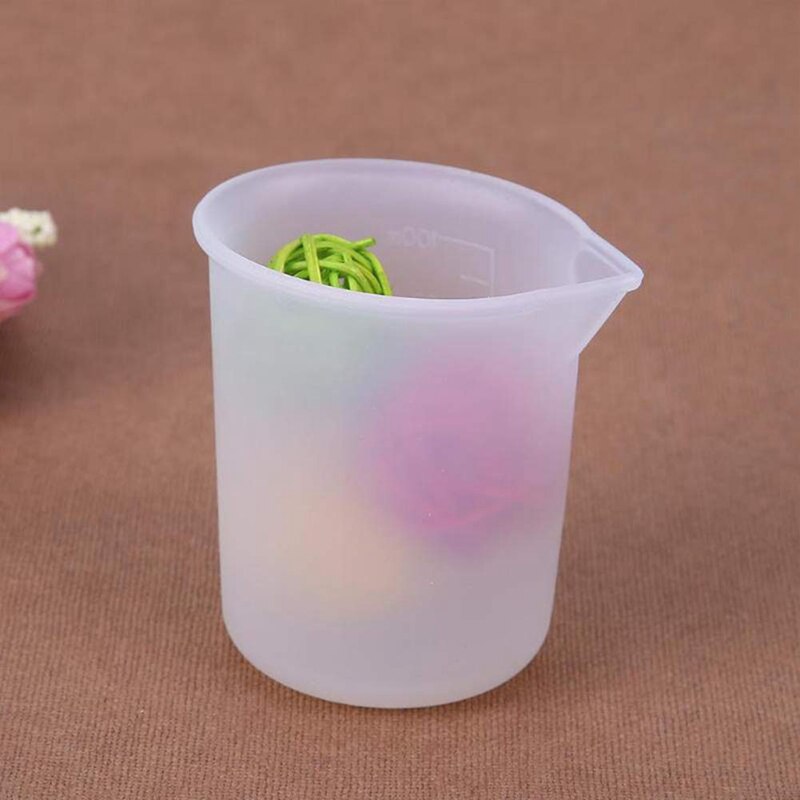 ! 10Pcs Silicone Measuring Cups 100 Ml Silicone Cups Non Stick Mixing Cups DIY Glue Tools Cup For Handmade Craft