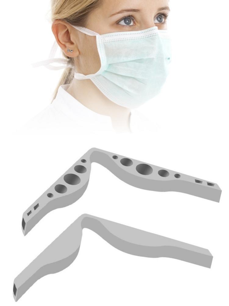 5pcs/pack Face Mask Silicone self-adhesive Nose Bridge Increases Breathing Space Anti-fogging Nose Bridge Myopia Glasses Mask