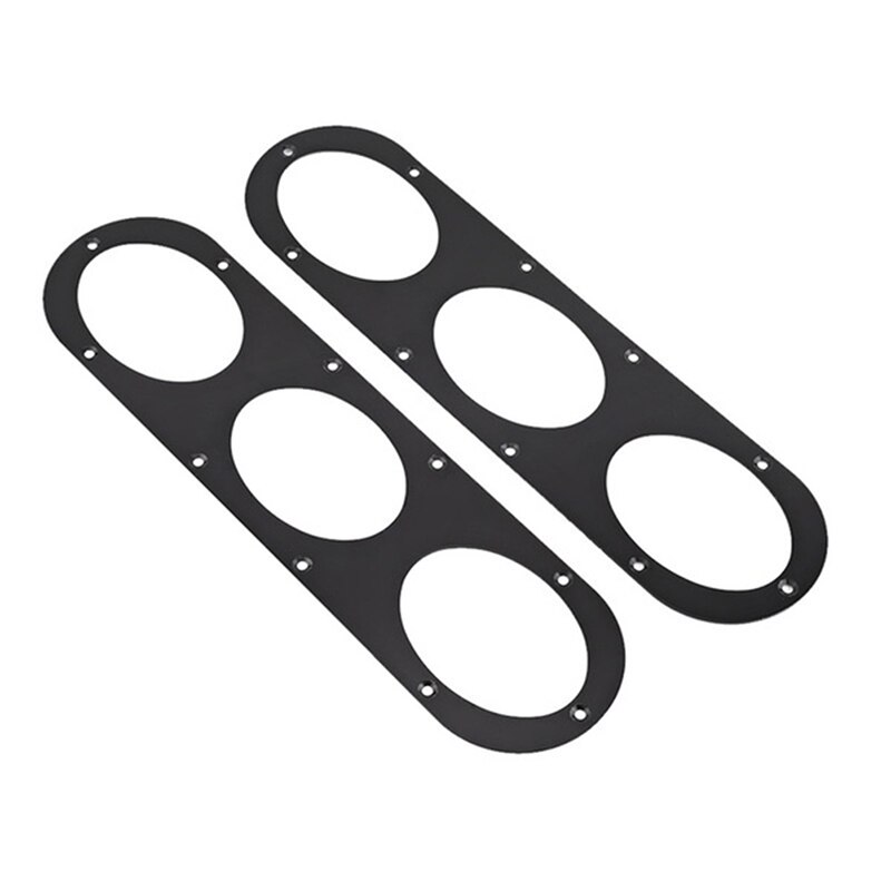 2Pcs Universal Aluminium Car Rear Bumper Race Air Diversion Diffuser Panels