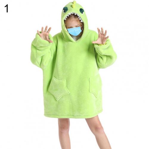 Robe de nuit à capuche en cachemire pour enfants, peignoir pour garçons et filles, Pyjamas: 1