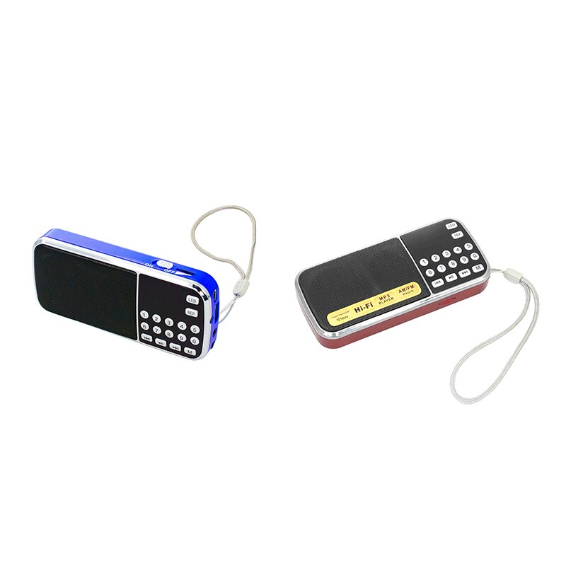 L-088AM Dual Band Rechargeable Portable Mini Pocket Digital Auto Scan AM FM Radio Receiver