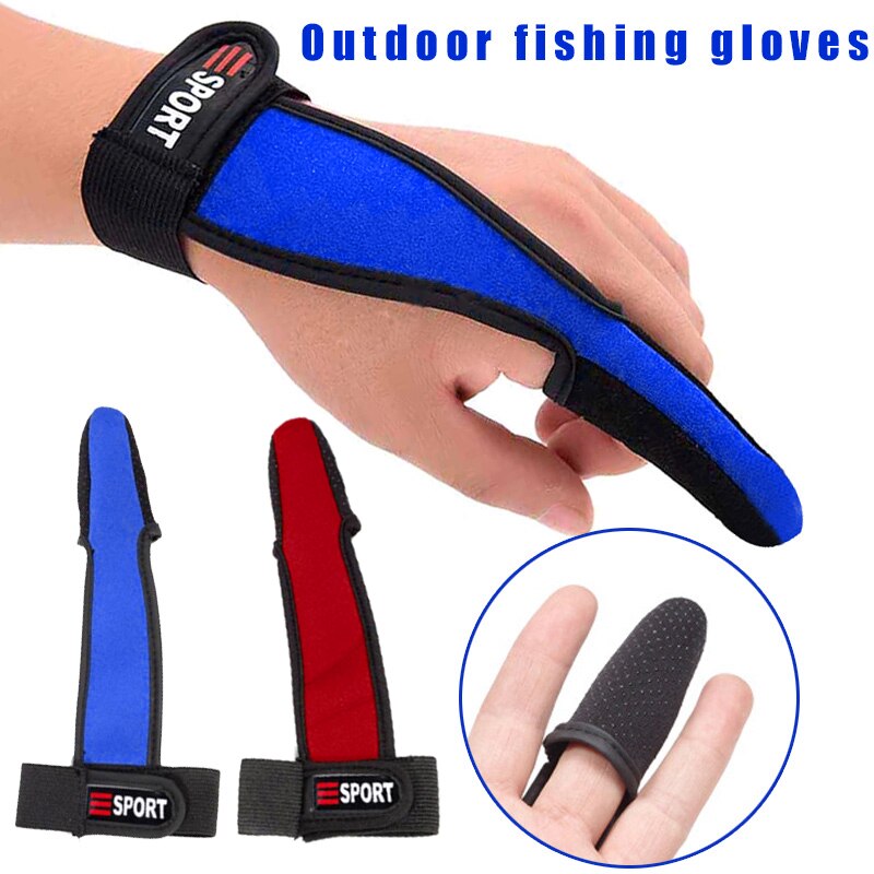 Gants de protection doigt unique pour la pêche bout des doigts nu pêcheurs Surfcasting gant antidérapant outil de pêche en mer PUZ777