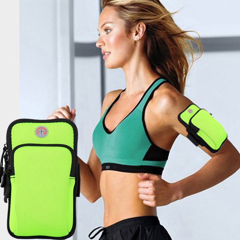 Voor oppo realme  x50 pro 5g waterdichte hoes voor sport mobiele telefoon houder arm heuptas voor oranje neva play 6.26 inch op de hand