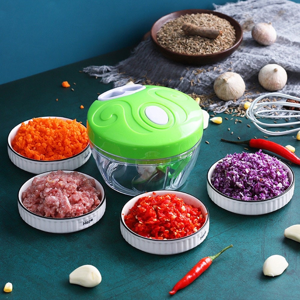 1 stk håndmadshakker vegetabilsk hvidløgshakker twist-hakker hvidløgspresser hakkemaskine blender foodprocessor maskine køkkenværktøj