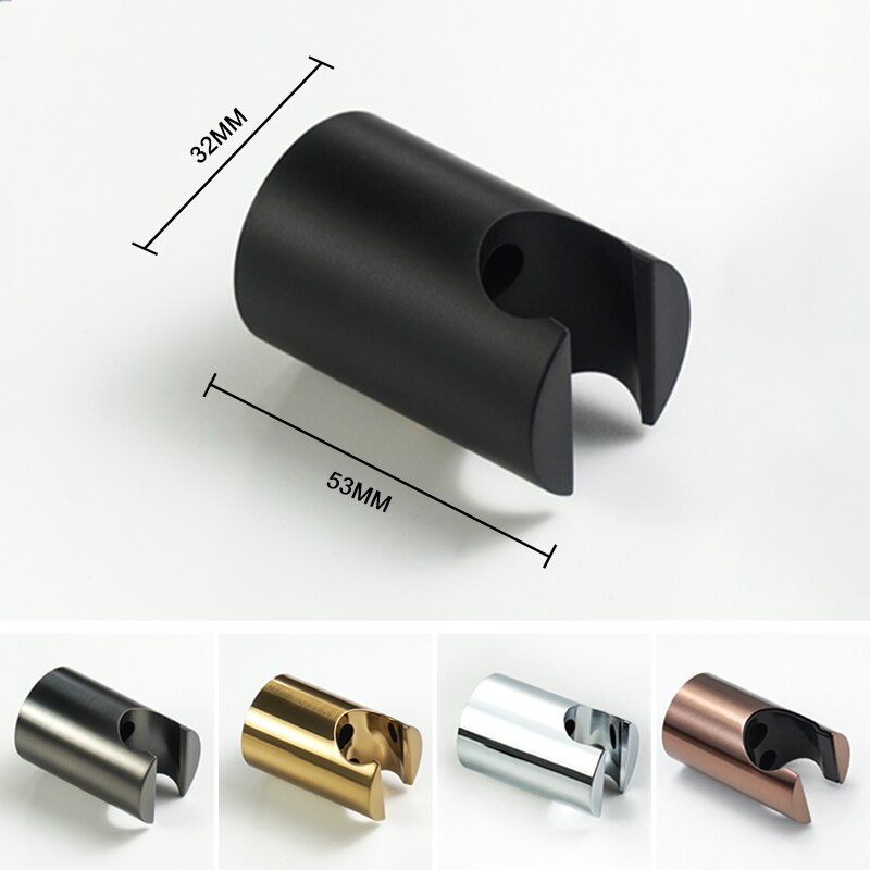 Hand Held Shower Head Holder Wall Mount Hand Shower Sprayer Holder ABS Bracket Bathroom Rose Gold Grey Chrome Shower Replacement