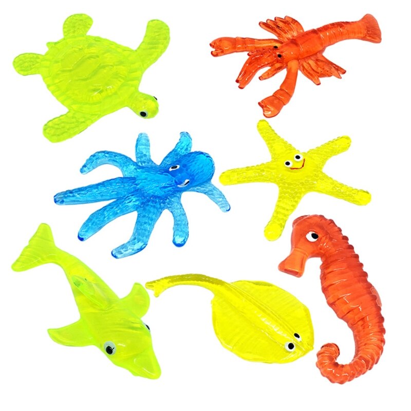Leuke Sticky Marine Animal Gags Grappig Bananasplit Stress Squeeze Speelgoed