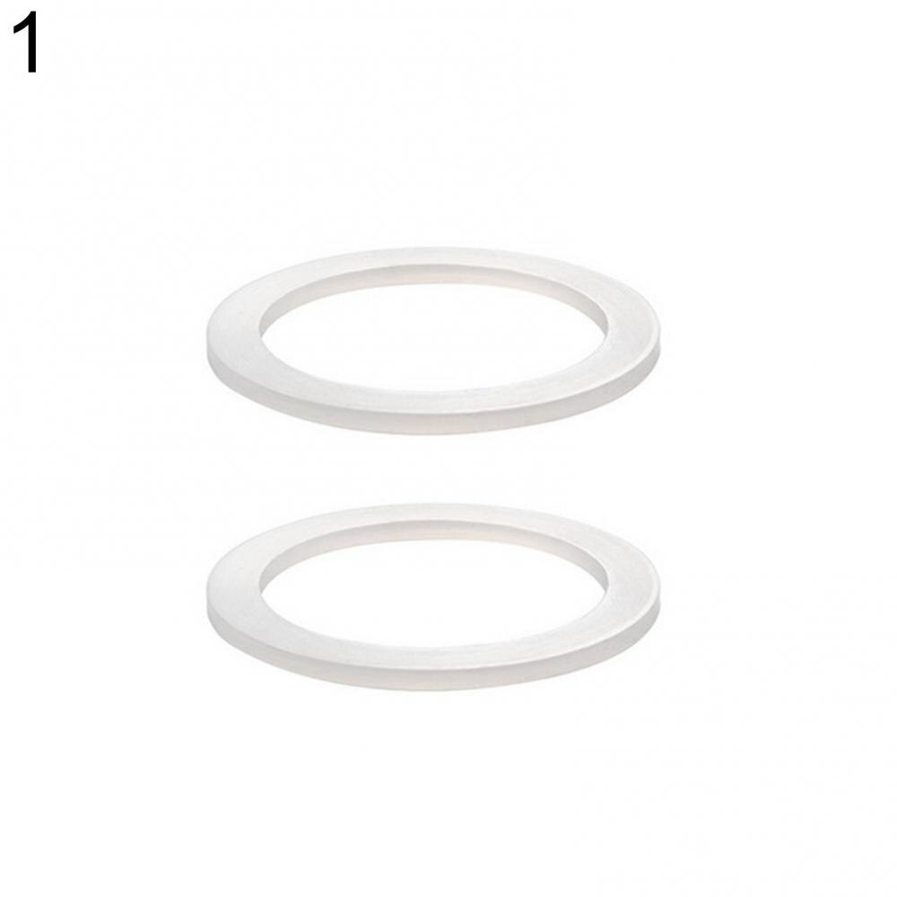 2pcs Silicone Sealing Ring for Coffee Pots Spacer Washer Gasket Rings Replacement for Moka Pot Espresso Makers Accessories: 1
