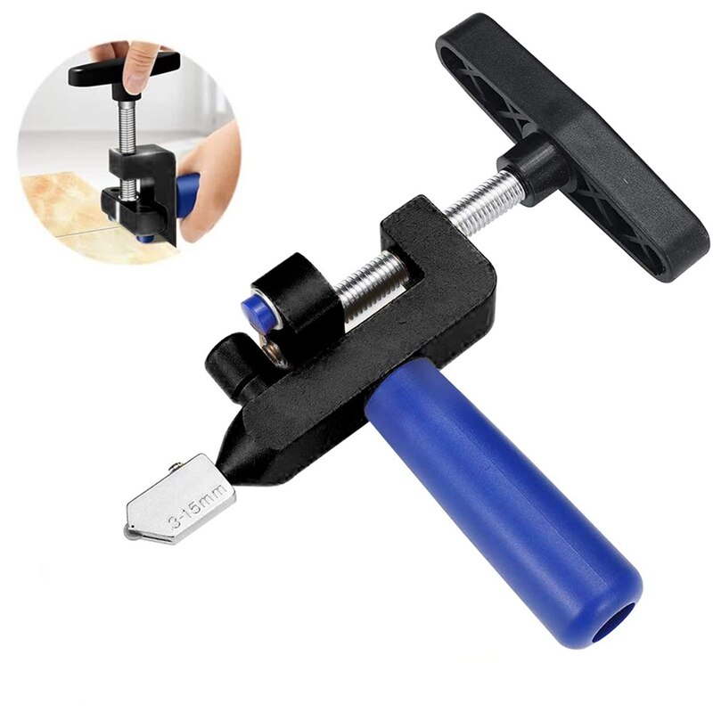 Taglierina per piastrelle manuale in lega manuale 2 in 1 portatile piastrelle in ceramica in porcellana taglio del vetro per strumenti di ristrutturazione e costruzione