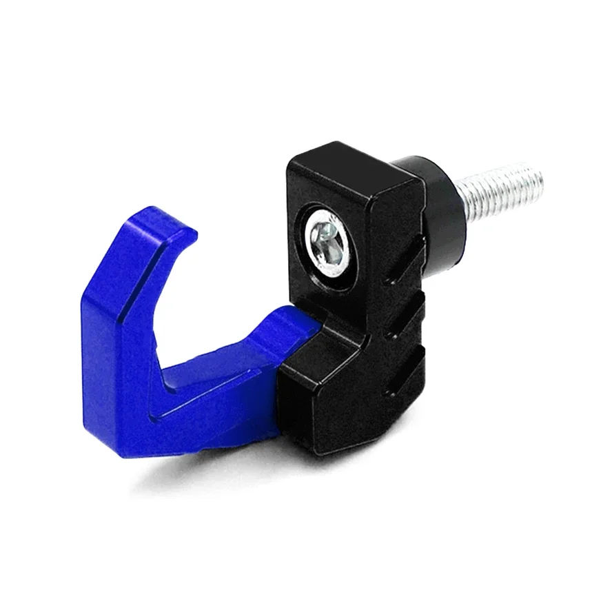 Motorhelm Houder Cnc Aluminium Bagagetas Haak Houder Hanger Haken Motor Scooter Helm Tassen Gadget Handschoen Haken: WIT