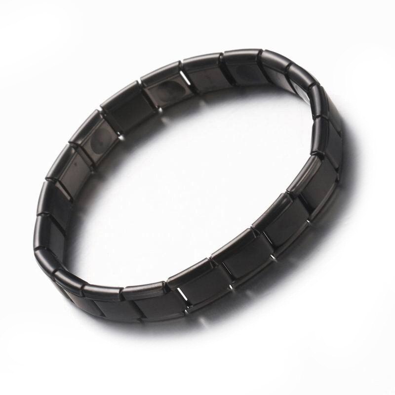 Twisted Gezonde Magnetische Armband Voor Vrouwen Power Therapie Magneten Magnetiet Armbanden Bangles Mannen Gezondheidszorg Sieraden: black