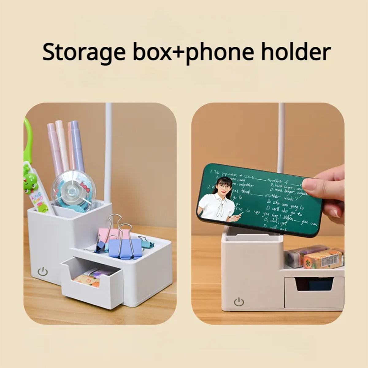 Touch LED-bureaulamp 3-niveaus dimbaar nachtlampje USB oplaadbare oogbescherming Opvouwbare tafellamp Slaapkamer lezen naast het bed