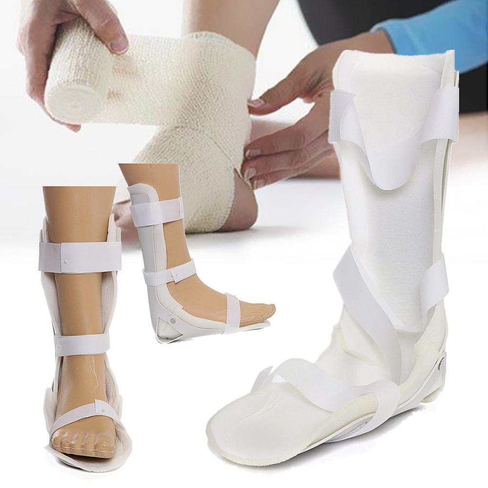 S / M / L left and right foot support ankle joint support night sprint fracture sprain injury stabilizer adjustable lightwe: Left