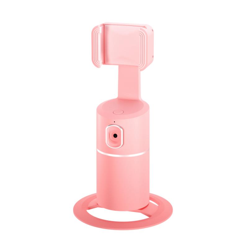 Smart Gimbal Stabilizer Telefoon Houder Statief Accessoires 360 Rotatie Live Smart Ai Follow-Up Foto Vlog Video Recorder: pink