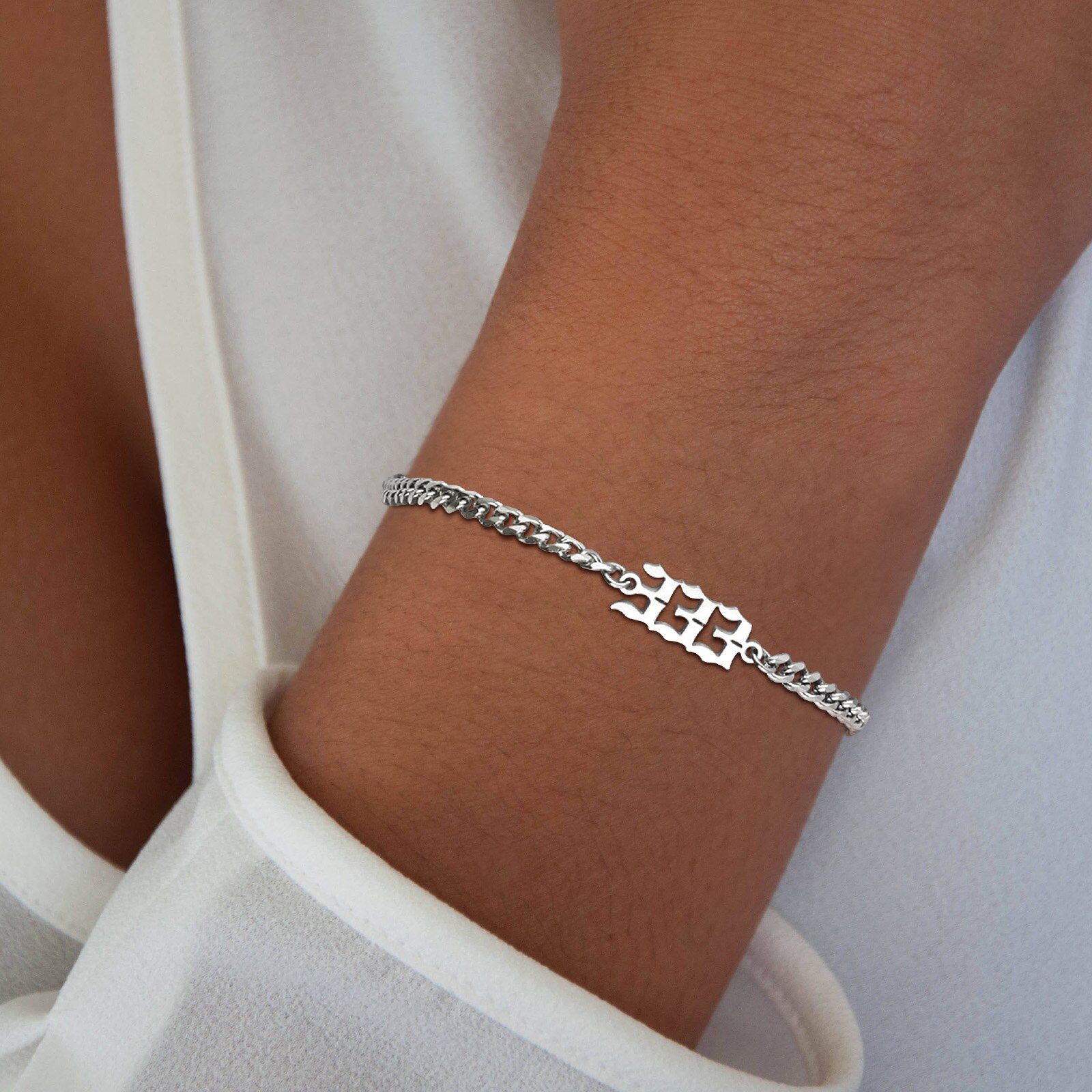 Angel Numbers, Angel Number Bracelet, Stainless Steel Angel Number Anklets, Angel Number