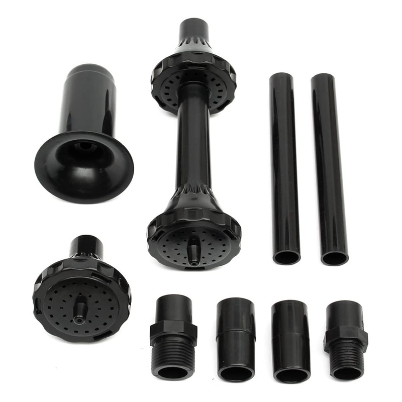 9Pcs Small Fountain Nozzle Kit Water Fountain Nozzle Heads for Pond Fountain Submersible Pump Pool: Default Title