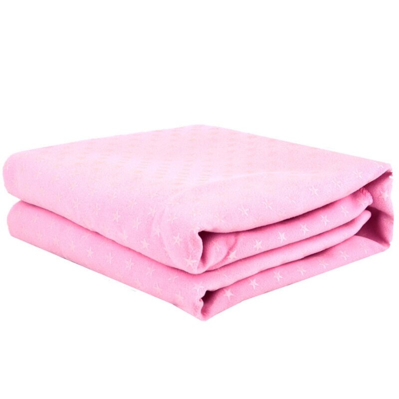 Yogamatten-handtuch mit kleinem sternenmuster, mikrofaser, rutschfest, ultraweich und schweißabsorbierend