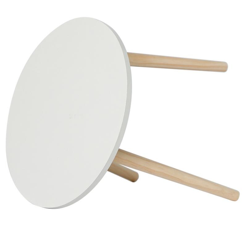 Ronde Nordic Hout Salontafel Bed Bank Bijzettafel Thee Fruit Snack Service Plaat Lade Keuken Bar Tafel Meubels hwc