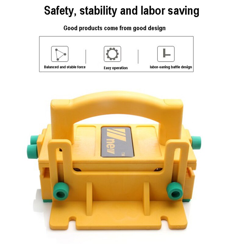 3D Safety Wood Push Handle Push Table Saw Slot Adjuster Movable Measuring Block Saw Slot Woodworking Safe Work Protection Tool