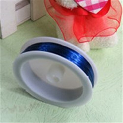 1 rollo de alambre de hierro fino de Color para manualidades, Materiales de encuadernación, modelo de accesorios de amarre, fabricación de flores, alambre de hierro Floral: royal / 0.5 mm 40 meters