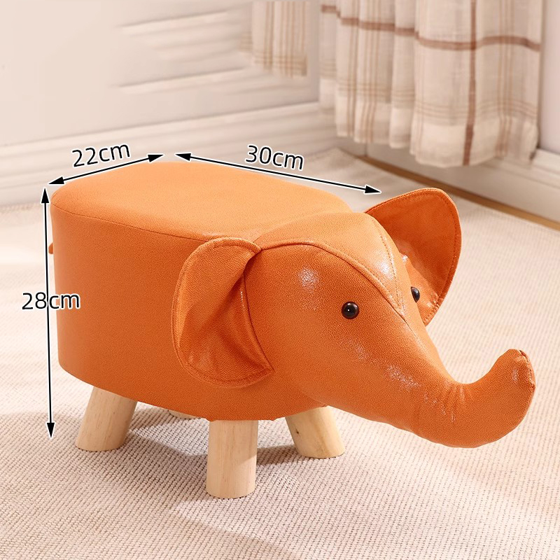 Sillas de madera hasta la rodilla para niños, asiento de comedor de conejo, mesas de asiento de madera para niños, silla nórdica para bebé, muebles de habitación para niños pequeños