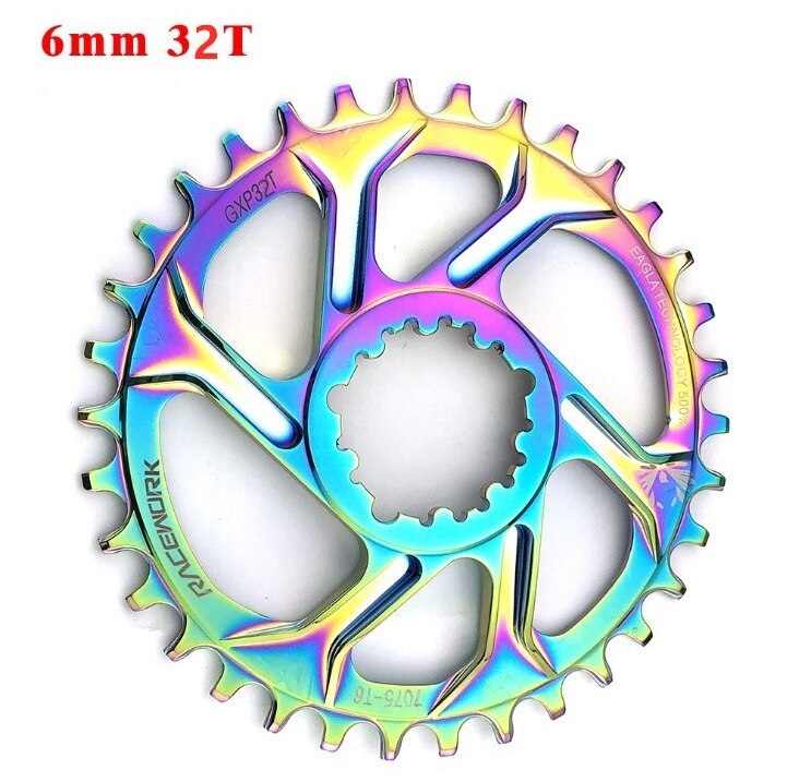 Rueda dentada para cadena de bicicleta de montaña de 6mm GXP, 32/34/36/38T para SRAM GXP GX EAGLE XX1 X9 XO X01, rueda dentada para cadena de bicicleta de montaña: 6mm 32T