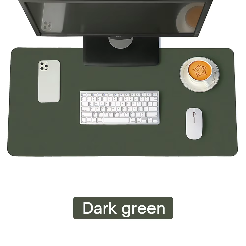 Large Size Office Computer Desk Protector Mat PU Leather Waterproof Non Slip Mouse Pad Desktop Keyboard Desk Pad Gaming Mousepad: XS / SKY BLUE