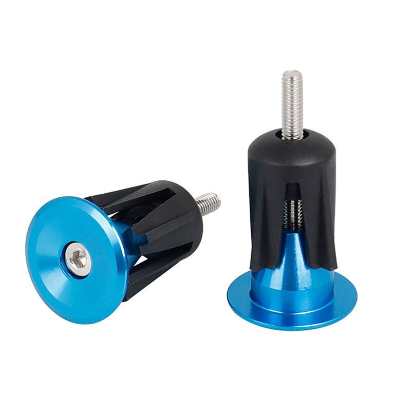 1 paire vélo poignée guidon embout en alliage d'aluminium serrure vtt montagne poignée barre embouts pour vélo guidon accessoire: Color 3