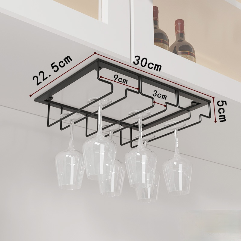 Ijzeren Muur Mount Wijn Glas Opknoping Houder Beker Glaswerk Organizer Rack