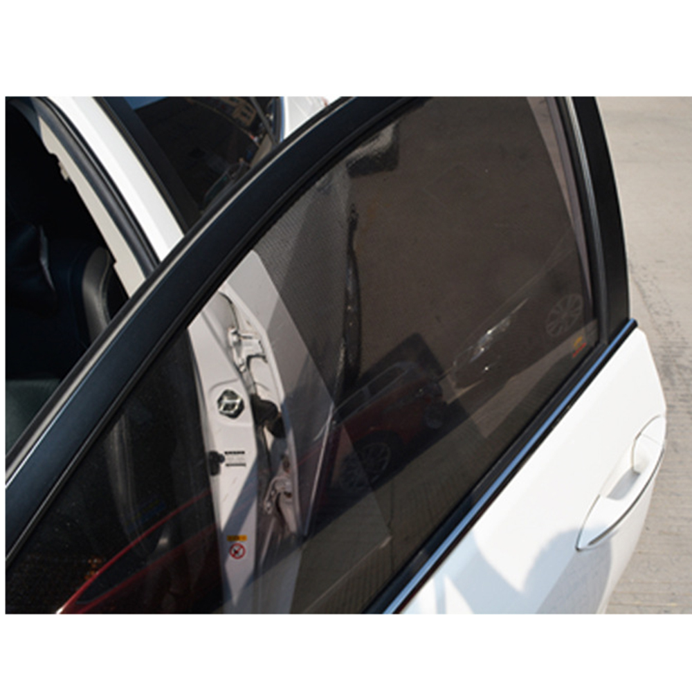 2pcs Car UV Protection Auto Side Window Mesh Film Car Sun shade Sticker Windshield Net