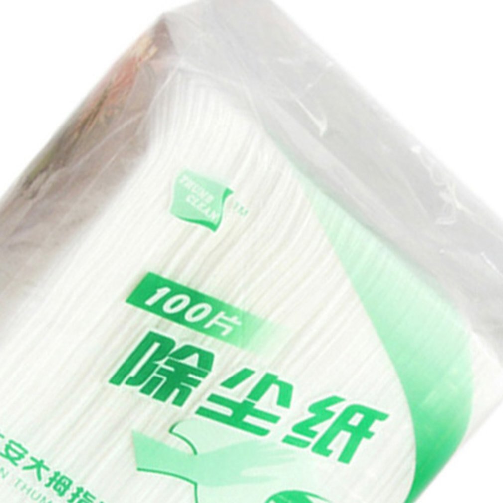 Papel de limpieza electrostático ultraligero de 100 uds, toallitas húmedas limpias y secas, toallitas para limpiar paredes, ventanas, toallitas, mopa, papel de limpieza