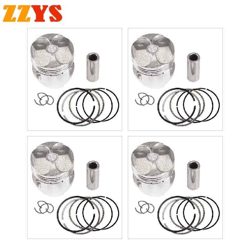 Kit de pistón y anillo de motor para motocicleta Yamaha, Kit de pistón y anillo de 48mm, 48,25mm, 48,5mm, STD + 25 + 50 + 0,25 + 0,5 para Yamaha FZ250 FZR250R FZR250 FZ FZR 250 1HX